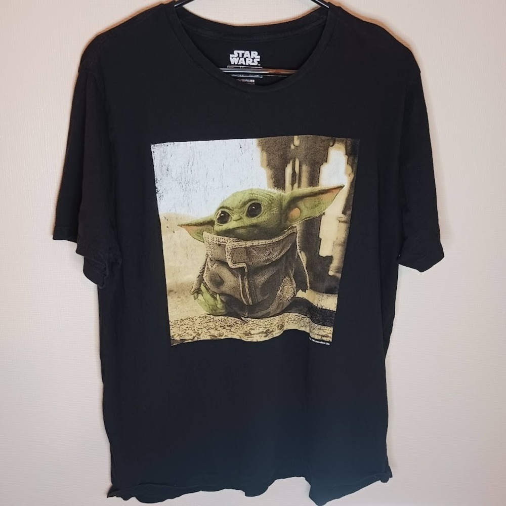 Star‎ Wars Baby Yoda "Black Jack" T-Shirt V.FifthSun Crewneck XL